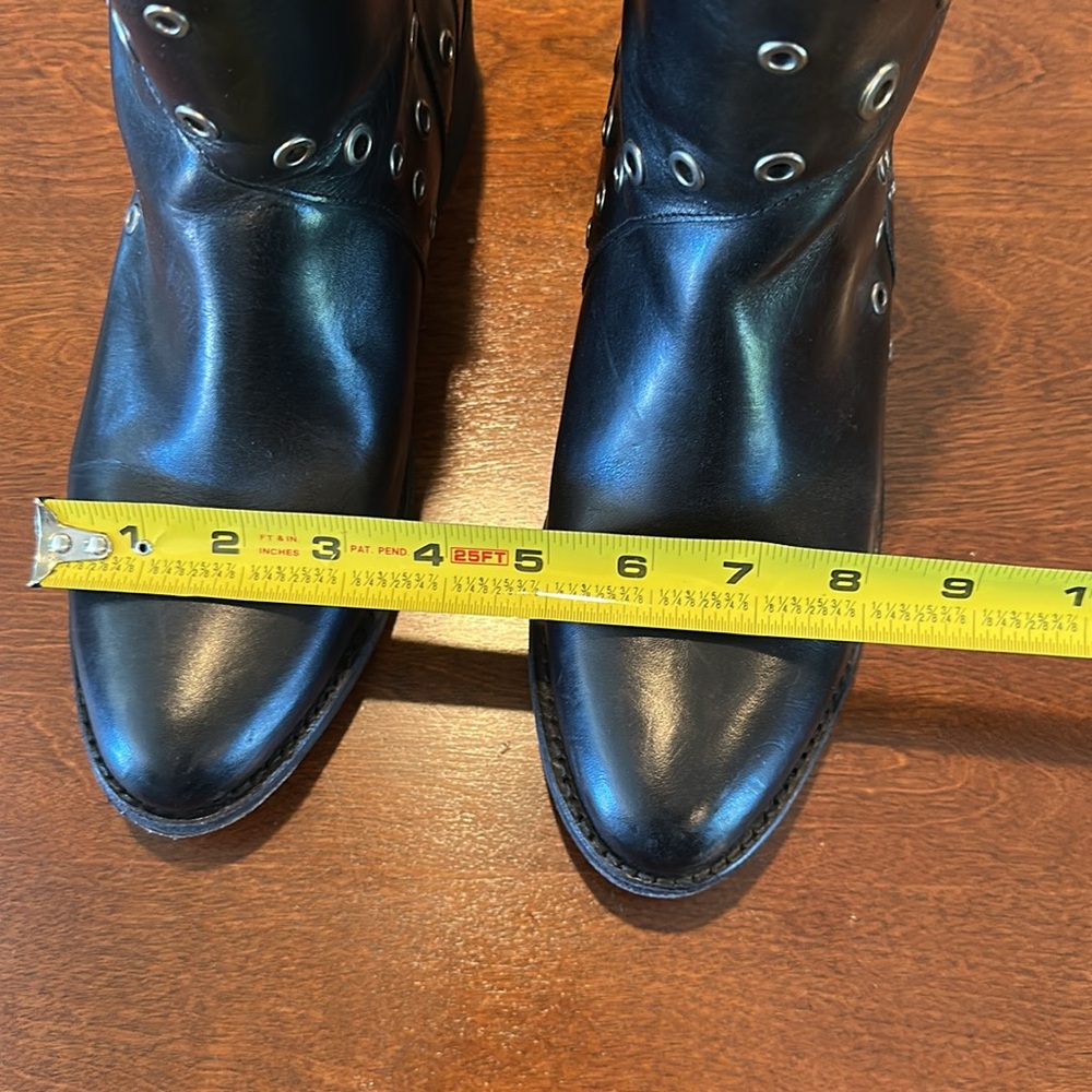 Frye Black Studded Ankle Boots - Picture 11 of 14